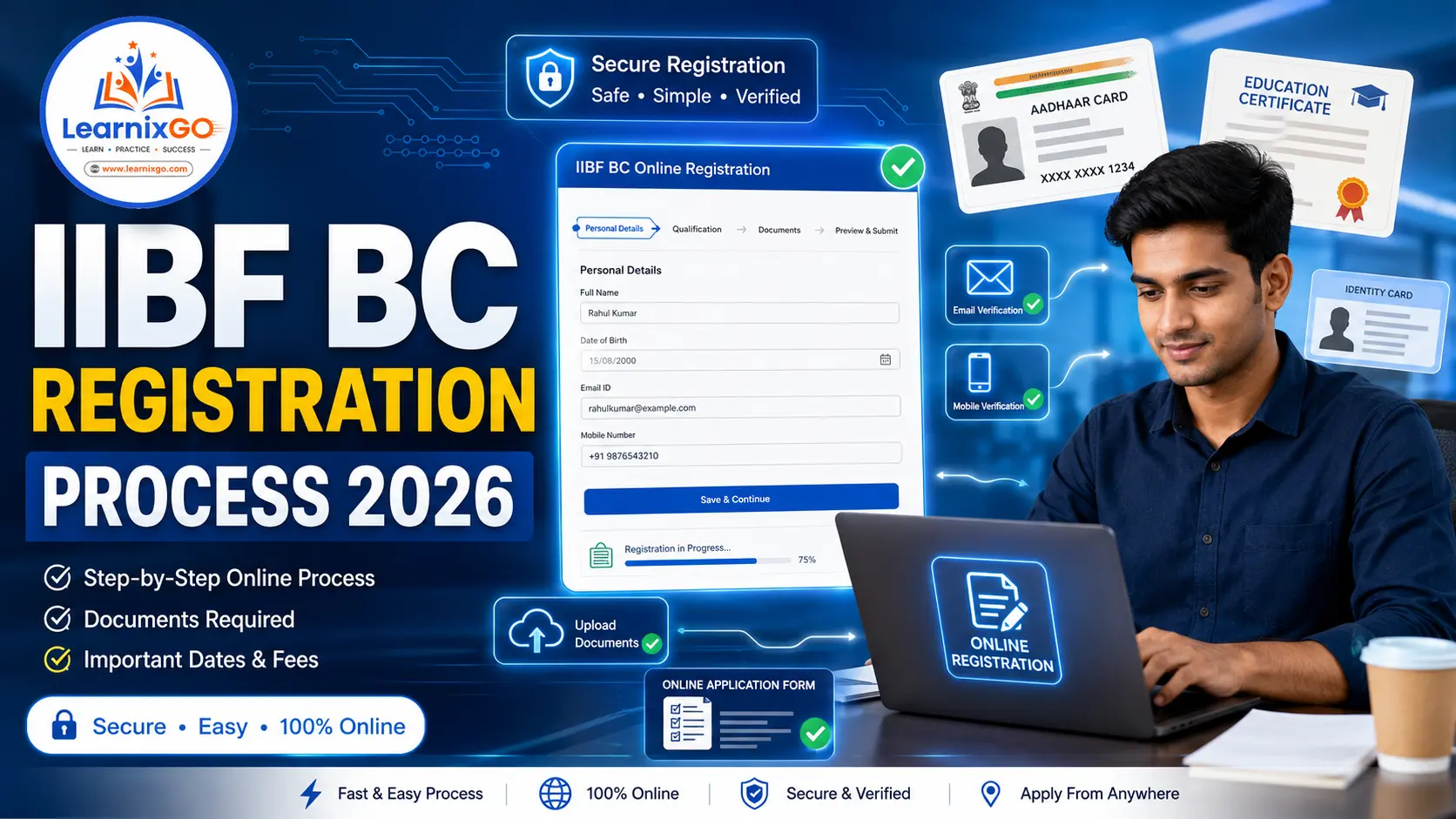 iibf bc exam registration Process